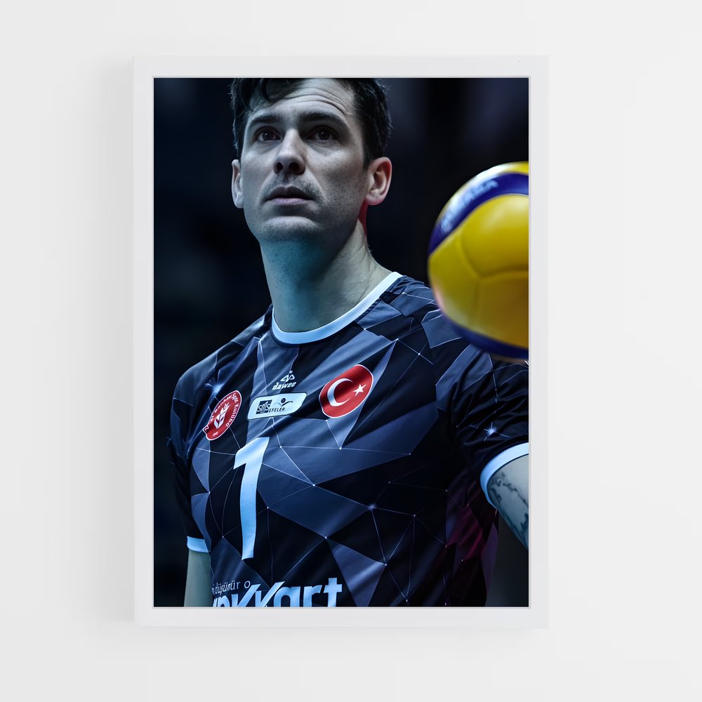 Poster Matt anderson capturer – affiche Volleyball (vue 3)